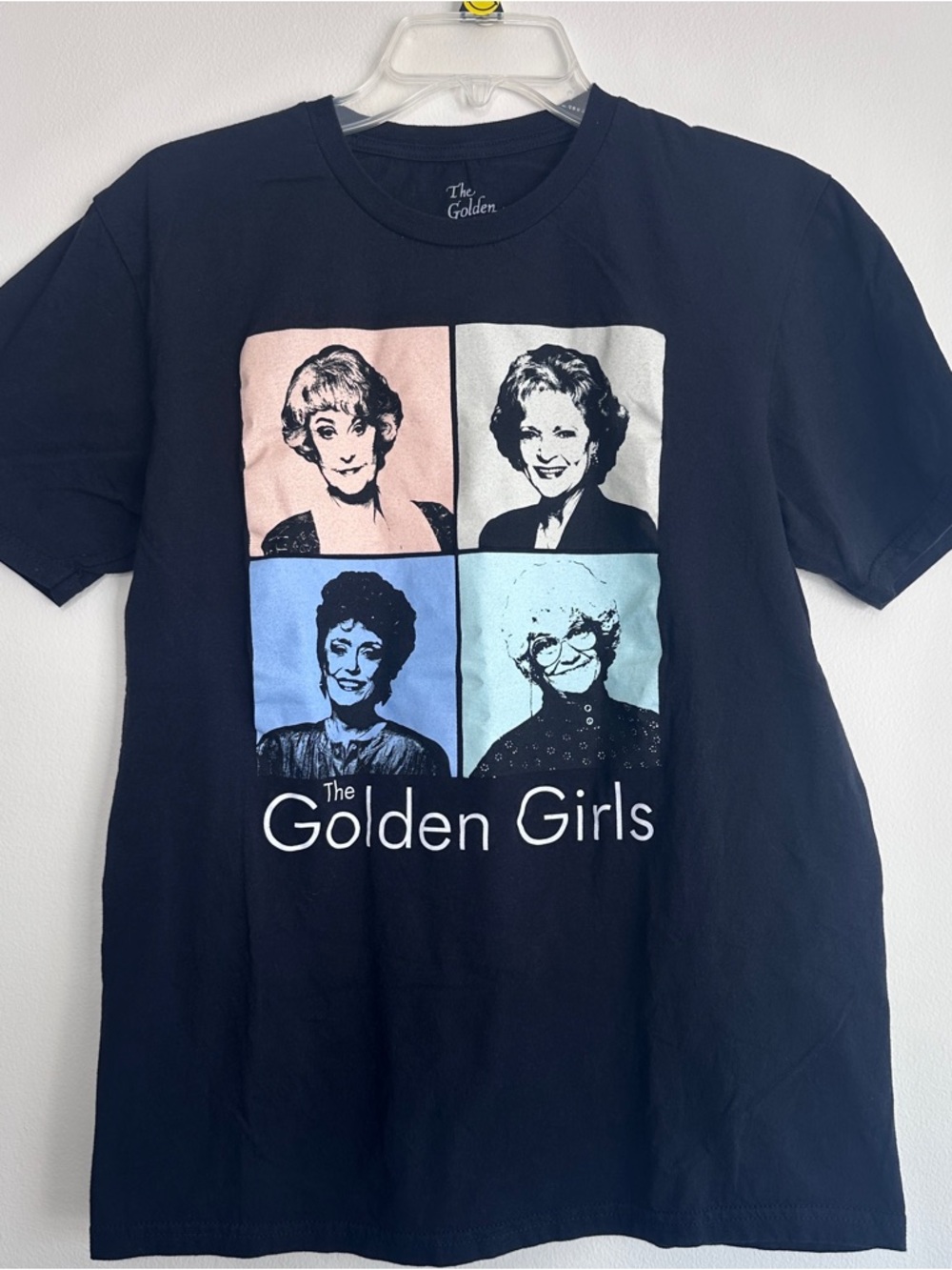 The Golden Girls Black Graphic Tee with Pastel Panels